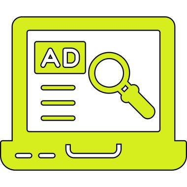 Düz simge, vektör illüstrasyonuName