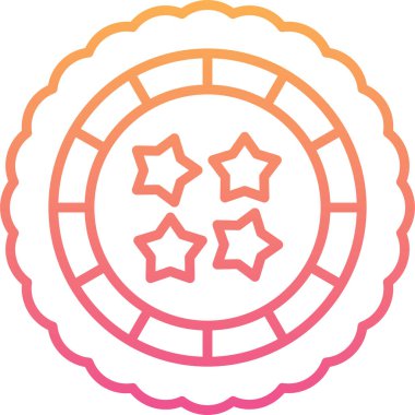 Yıldız simgesinin vektör illüstrasyonu