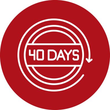 Kırmızı simgenin vektör illüstrasyonu