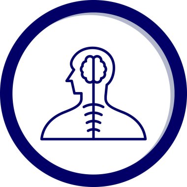 İnsan beyni. Web simgesi