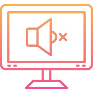 Dizüstü bilgisayar simgesinin vektör çizimi