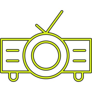 Kamera. Web simgesi basit illüstrasyon