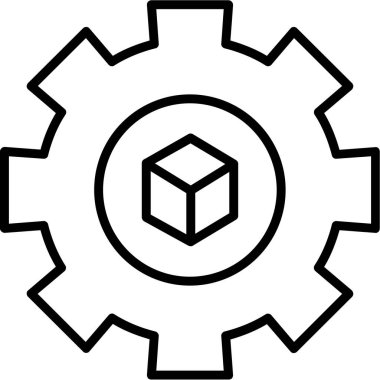 Teçhizat Web simgesi basit illüstrasyon