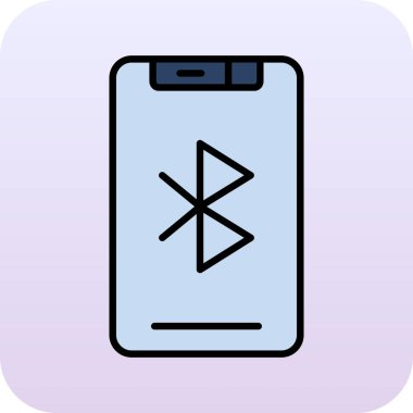 Akıllı telefon simgesinin vektör illüstrasyonu