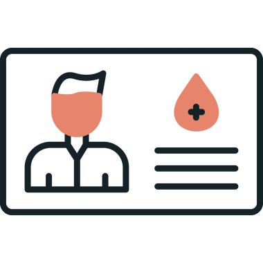 kan testi simgesi, vektör illüstrasyonu