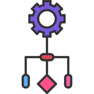 Yapay zeka vektör simgesi