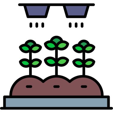 Bitki simgesi. Vektör çizim