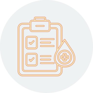 Kontrol listesi simgesiyle panonun vektör illüstrasyonu. Kontrol listesi işareti