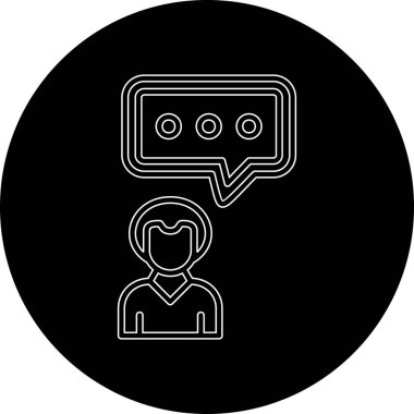 Bir insan simgesinin vektör illüstrasyonu