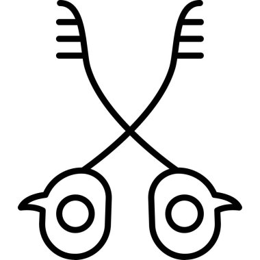 Anahat biçiminde hayvan kuş simgesi