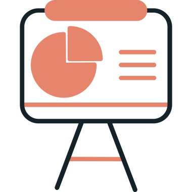 iş grafiği simgesi, modern vektör illüstrasyon tasarımı