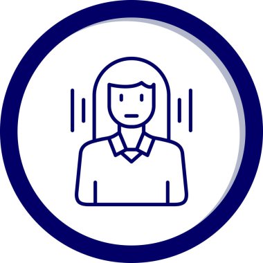 İnsan simgesinin vektör illüstrasyonu