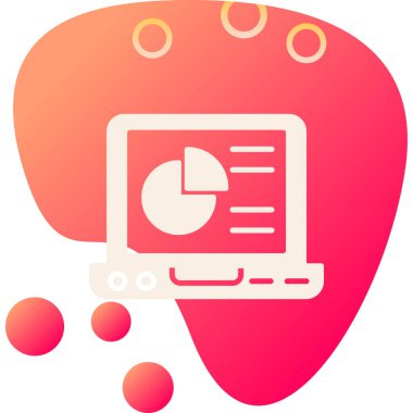 Bir kalbin modern simgesinin vektör çizimi