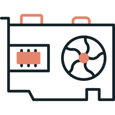 hava kompresörü renk çizgisi simgesi, klima ve elektrikli araba ana hatları işareti, vektör illüstrasyonu, doğrusal biçim simgesi