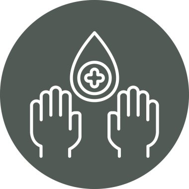 Bir damla suyun vektör illüstrasyonu