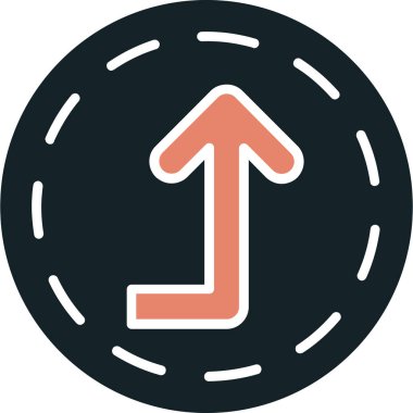 Ok. Web simgesi basit illüstrasyon