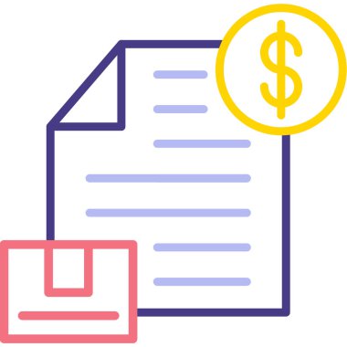 Dolar. Web simgesi basit illüstrasyon