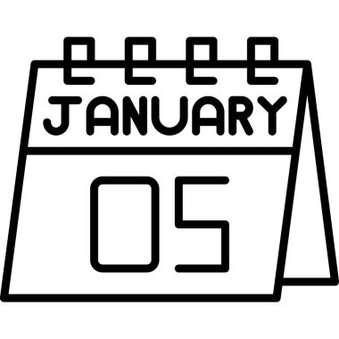 Takvim simgesi vektör illüstrasyonu