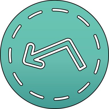 Yol işaretinin vektör illüstrasyonu