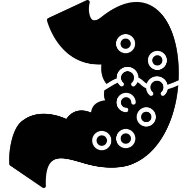 Mide simgesi, basit vektör çizimi