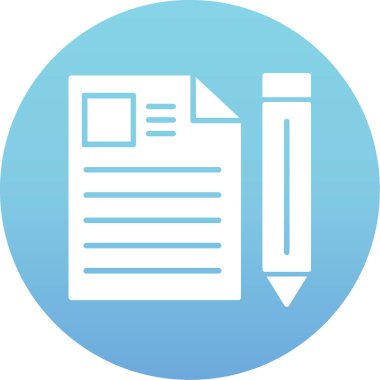 Belge. Web simgesi basit illüstrasyon