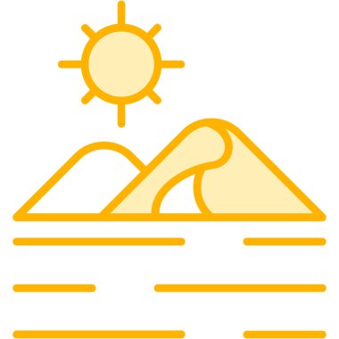 Güneş. Web simgesi basit illüstrasyon