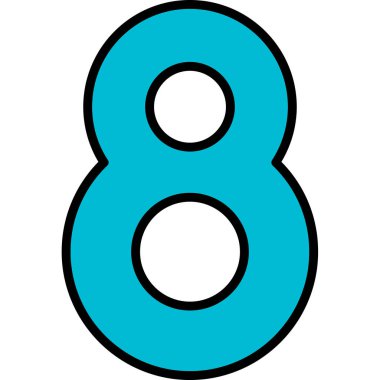 6 numaralı sembol, vektör, illüstrasyon