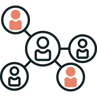 şebeke. Web simgesi basit illüstrasyon