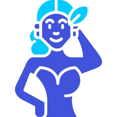 Kulaklıkla müzik dinleyen kadın.