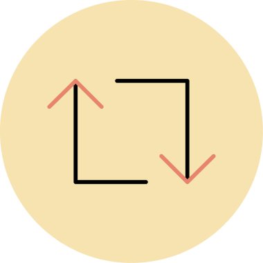 vektör okları düz simge