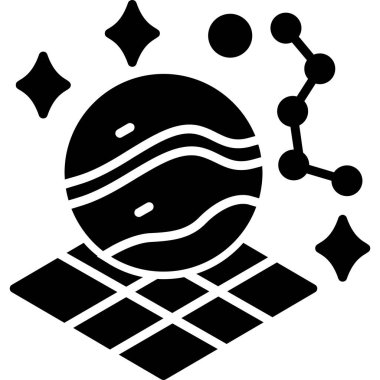 Bir güneş simgesinin vektör illüstrasyonu