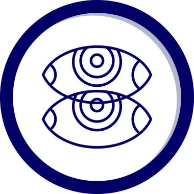 Göz. Web simgesi basit illüstrasyon