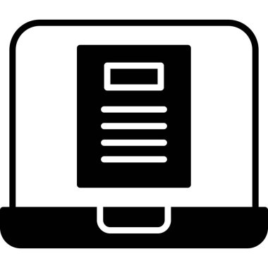 Bilgisayar. Web simgesi basit illüstrasyon