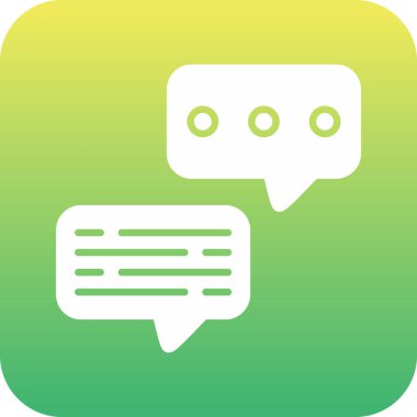 Sohbet simgesi vektör illüstrasyonu