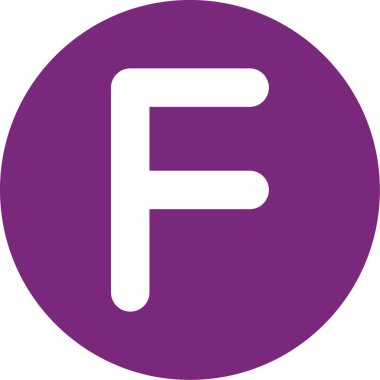 f logo simgesi tasarım şablonu ögesi