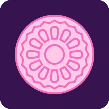 çiçek simgesi vektör illüstrasyonu