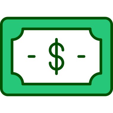 kişisel ve ticari kullanım için para vektörü simgesi simgesi vektör çizimi..