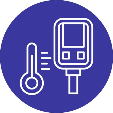 Termometre. Web simgesi basit tasarım