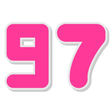 8 numaralı pembe etiket.