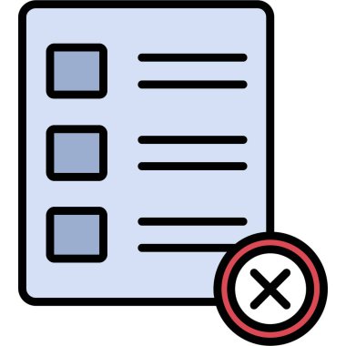 Kontrol listesi simgesi vektör illüstrasyonu