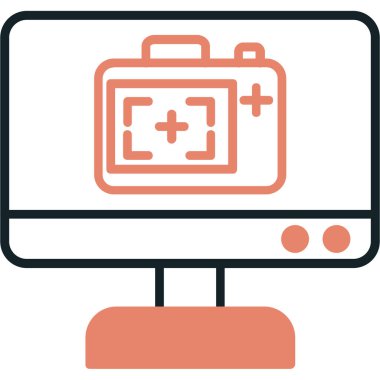 Pil. Web simgesi basit illüstrasyon