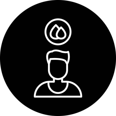 Bir adamın vektör illüstrasyonu