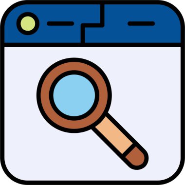 Ara. Basit simge vektör illüstrasyonu