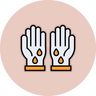 Eller simge vektör illüstrasyonu