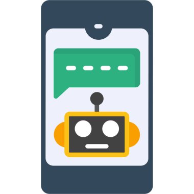 Sohbet mesajı vektör illüstrasyonu