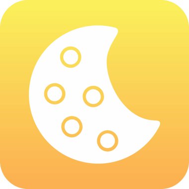 vektör ay simgesi illüstrasyonu