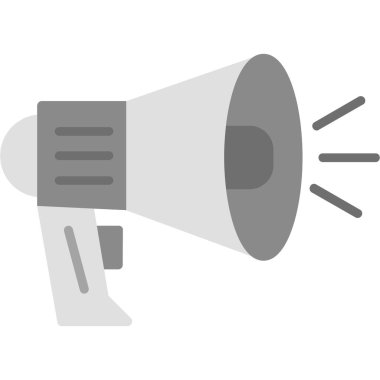 Megafon hoparlörü vektör illüstrasyonu