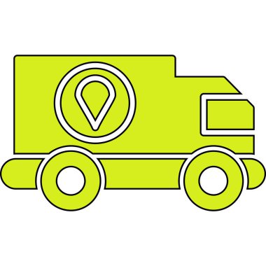 araba simgesi, vektör illüstrasyonu