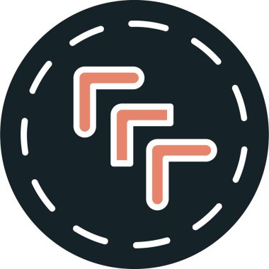 Modern bir simgenin vektör illüstrasyonu