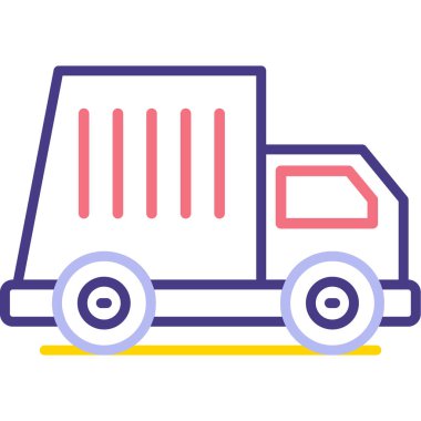 Kamyon. Web simgesi basit illüstrasyon